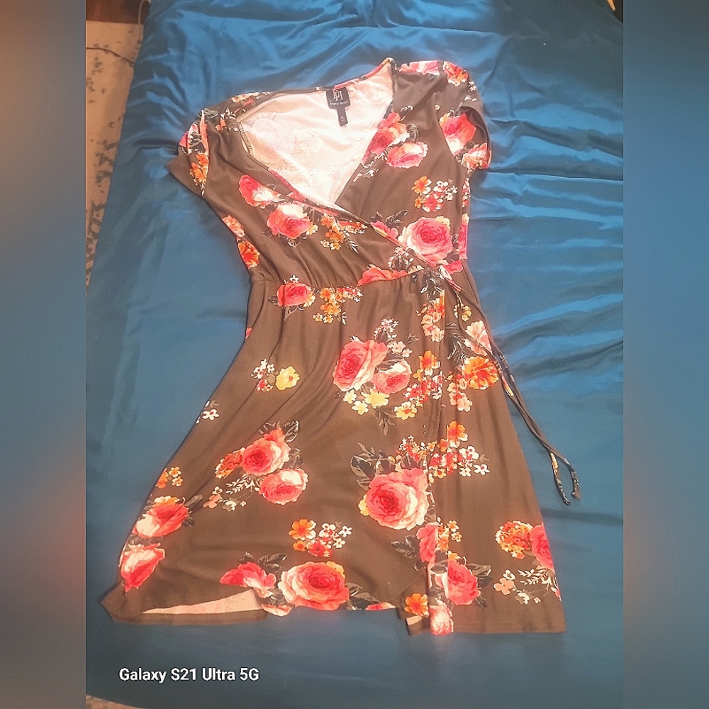 Derek Heart floral midi dress